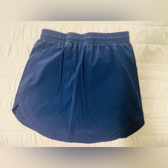 NWT High Waisted Drawstring Side Pocket 2-in-1 Curved Hem Mini Golf Skirt - Picture 8 of 10